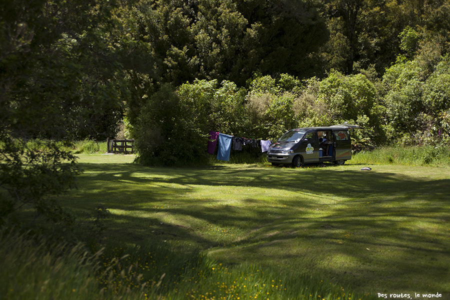 Le camping d'Otaki Forks