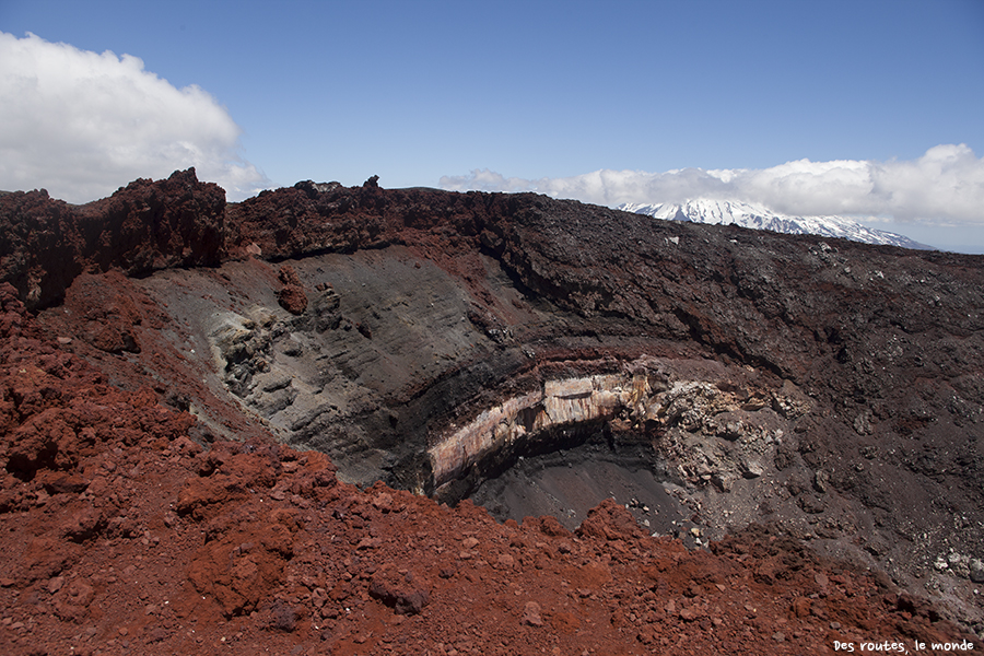 L'intérieur du volcan