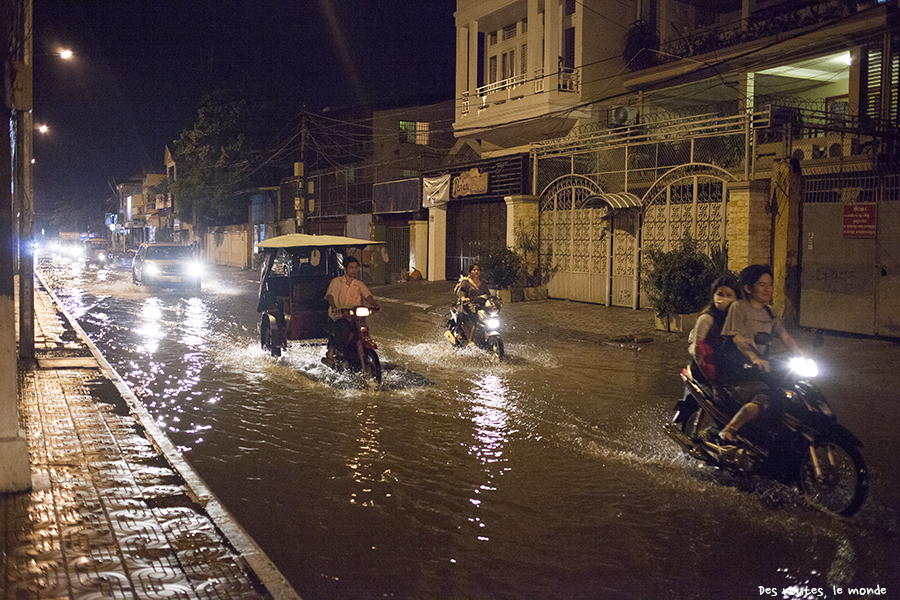 Inondation dans la rue