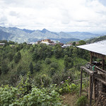 Village sur une crête