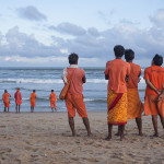 Des hindouistes en orange