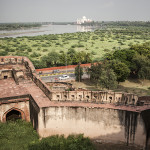 Vue du fort sur le Taj