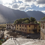 Vue de la guesthouse à Kaza