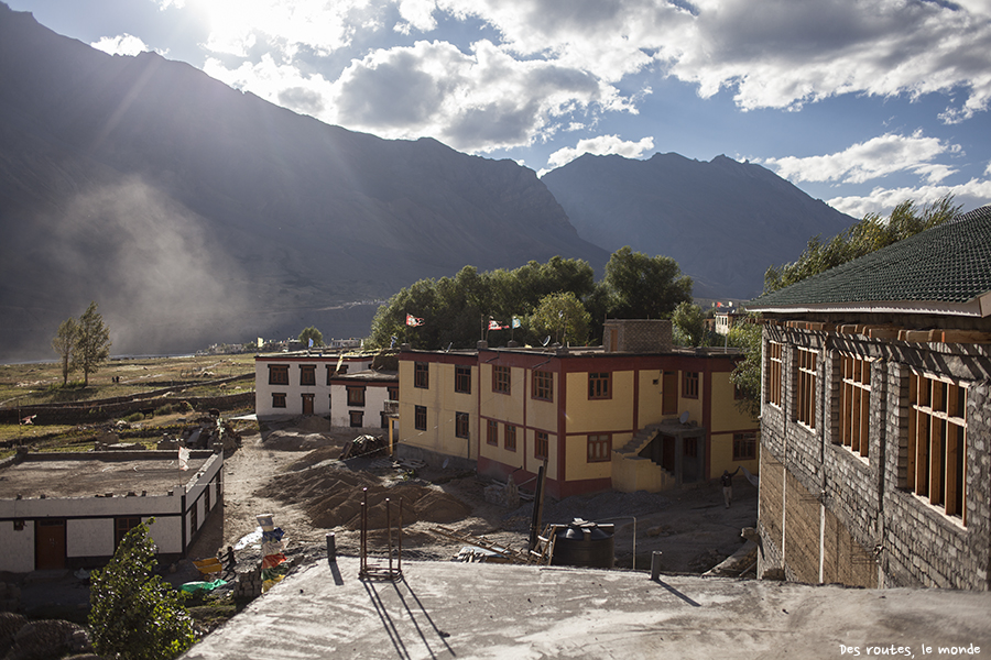 Vue de la guesthouse à Kaza