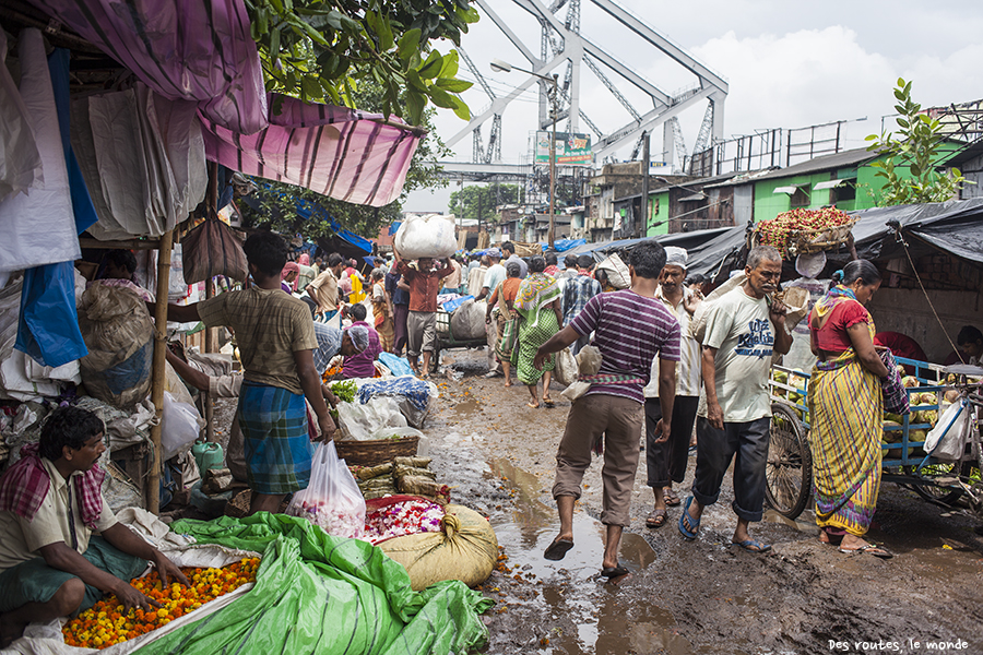 Le marché aux fleurs de Kolkata