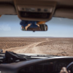 Dans la jeep