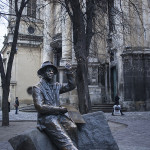 Une des nombreuses statues de Lviv